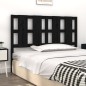 Testiera per Letto Nera 145,5x4x100cm in Legno Massello di Pino Testiera per Letto Nera 145,5x4x100cm in Legno Massello di Pino
