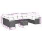 vidaXL Set Divano da Giardino 11 pz con Cuscini Beige Misto Polyrattan vidaXL Set Divano da Giardino 11 pz con Cuscini Beige Misto Polyrattan