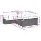 vidaXL Set Divani da Giardino 11 pz con Cuscini in Polyrattan Grigio vidaXL Set Divani da Giardino 11 pz con Cuscini in Polyrattan Grigio