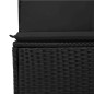 vidaXL Set Divani da Giardino 11 pz con Cuscini in Polyrattan Nero vidaXL Set Divani da Giardino 11 pz con Cuscini in Polyrattan Nero