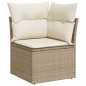 vidaXL Set Divano da Giardino 5 pz con Cuscini Beige in Polyrattan vidaXL Set Divano da Giardino 5 pz con Cuscini Beige in Polyrattan