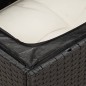 vidaXL Set Divano da Giardino 6 pz con Cuscini Nero in Polyrattan vidaXL Set Divano da Giardino 6 pz con Cuscini Nero in Polyrattan