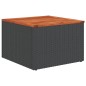 vidaXL Set Divani da Giardino 11 pz con Cuscini in Polyrattan Nero vidaXL Set Divani da Giardino 11 pz con Cuscini in Polyrattan Nero
