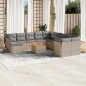 vidaXL Set Divano da Giardino 12 pz con Cuscini Beige Misto Polyrattan vidaXL Set Divano da Giardino 12 pz con Cuscini Beige Misto Polyrattan