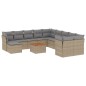 vidaXL Set Divano da Giardino 12 pz con Cuscini Beige Misto Polyrattan vidaXL Set Divano da Giardino 12 pz con Cuscini Beige Misto Polyrattan
