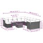 vidaXL Set Divano da Giardino 12 pz con Cuscini Beige Misto Polyrattan vidaXL Set Divano da Giardino 12 pz con Cuscini Beige Misto Polyrattan