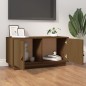 Mobile Porta TV Miele 80x34x40 cm in Legno Massello di Pino Mobile Porta TV Miele 80x34x40 cm in Legno Massello di Pino