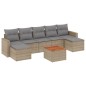 vidaXL Set Divano da Giardino 8 pz con Cuscini Beige Misto Polyrattan vidaXL Set Divano da Giardino 8 pz con Cuscini Beige Misto Polyrattan