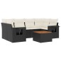 vidaXL Set Divani da Giardino con Cuscini 7pz Nero Polyrattan vidaXL Set Divani da Giardino con Cuscini 7pz Nero Polyrattan