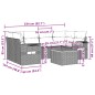 vidaXL Set Divani da Giardino con Cuscini 7pz Nero Polyrattan vidaXL Set Divani da Giardino con Cuscini 7pz Nero Polyrattan