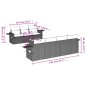 vidaXL Set Divani da Giardino con Cuscini 8 pz Nero in Polyrattan vidaXL Set Divani da Giardino con Cuscini 8 pz Nero in Polyrattan