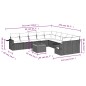 vidaXL Set Divani da Giardino 11 pz con Cuscini Beige in Polyrattan vidaXL Set Divani da Giardino 11 pz con Cuscini Beige in Polyrattan