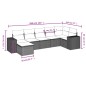 vidaXL Set Divani da Giardino 7 pz con Cuscini Marrone in Polyrattan vidaXL Set Divani da Giardino 7 pz con Cuscini Marrone in Polyrattan