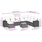 vidaXL Set Divano da Giardino 9 pz con Cuscini Beige in Polyrattan vidaXL Set Divano da Giardino 9 pz con Cuscini Beige in Polyrattan