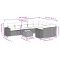 vidaXL Set Divani da Giardino 10pz con Cuscini in Polyrattan Marrone vidaXL Set Divani da Giardino 10pz con Cuscini in Polyrattan Marrone