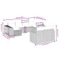 vidaXL Set Divani da Giardino 10pz con Cuscini in Polyrattan Nero vidaXL Set Divani da Giardino 10pz con Cuscini in Polyrattan Nero