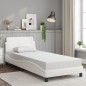 vidaXL Giroletto con Testiera Bianco 80x200 cm in Similpelle