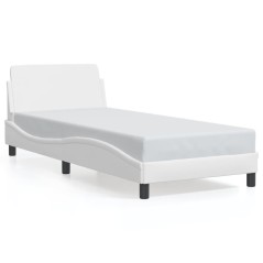 vidaXL Giroletto con Testiera Bianco 80x200 cm in Similpelle