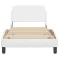 vidaXL Giroletto con Testiera Bianco 80x200 cm in Similpelle