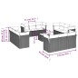 vidaXL Set Divani da Giardino 13pz con Cuscini Nero in Polyrattan vidaXL Set Divani da Giardino 13pz con Cuscini Nero in Polyrattan