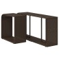 vidaXL Scaffali Portaoggetti 2 pz Marrone in Polyrattan vidaXL Scaffali Portaoggetti 2 pz Marrone in Polyrattan