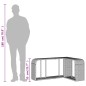 vidaXL Scaffali Portaoggetti 2 pz Marrone in Polyrattan vidaXL Scaffali Portaoggetti 2 pz Marrone in Polyrattan