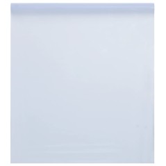 vidaXL Pellicola Statica Smerigliata Bianco Trasparente 60x500 cm PVC