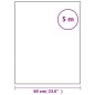 vidaXL Pellicola Statica Smerigliata Bianco Trasparente 60x500 cm PVC