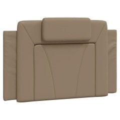 vidaXL Cuscino Testiera Cappuccino 80 cm in Similpelle