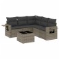vidaXL Set Divano da Giardino 6 pz con Cuscini Grigio in Polyrattan vidaXL Set Divano da Giardino 6 pz con Cuscini Grigio in Polyrattan