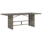 vidaXL Set da Pranzo da Giardino 7 pz con Cuscini in Polyrattan Grigio vidaXL Set da Pranzo da Giardino 7 pz con Cuscini in Polyrattan Grigio