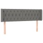Testiera ad Orecchio Grigio Scuro 147x16x78/88 cm in Tessuto Testiera ad Orecchio Grigio Scuro 147x16x78/88 cm in Tessuto