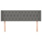 Testiera ad Orecchio Grigio Scuro 147x16x78/88 cm in Tessuto Testiera ad Orecchio Grigio Scuro 147x16x78/88 cm in Tessuto
