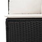 vidaXL Set Divani da Giardino con Cuscini 8 pz Nero in Polyrattan vidaXL Set Divani da Giardino con Cuscini 8 pz Nero in Polyrattan