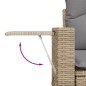 vidaXL Set Divano da Giardino 6 pz con Cuscini Beige in Polyrattan vidaXL Set Divano da Giardino 6 pz con Cuscini Beige in Polyrattan