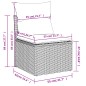 vidaXL Set Divano da Giardino 9 pz con Cuscini Grigio in Polyrattan vidaXL Set Divano da Giardino 9 pz con Cuscini Grigio in Polyrattan