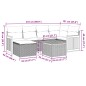 vidaXL Set Divani da Giardino con Cuscini 7pz Nero Polyrattan vidaXL Set Divani da Giardino con Cuscini 7pz Nero Polyrattan