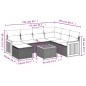 vidaXL Set Divano da Giardino 8 pz con Cuscini Beige in Polyrattan vidaXL Set Divano da Giardino 8 pz con Cuscini Beige in Polyrattan