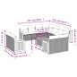 vidaXL Set Divani da Giardino 12 pz con Cuscini Grigio in Polyrattan vidaXL Set Divani da Giardino 12 pz con Cuscini Grigio in Polyrattan