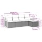 vidaXL Set Divano da Giardino 5 pz con Cuscini Beige in Polyrattan vidaXL Set Divano da Giardino 5 pz con Cuscini Beige in Polyrattan
