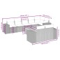 vidaXL Set Divano da Giardino 9 pz con Cuscini Grigio in Polyrattan vidaXL Set Divano da Giardino 9 pz con Cuscini Grigio in Polyrattan