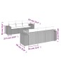 vidaXL Set Divani da Giardino con Cuscini 7pz Nero Polyrattan vidaXL Set Divani da Giardino con Cuscini 7pz Nero Polyrattan