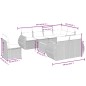 vidaXL Set Divano da Giardino 9 pz con Cuscini Grigio in Polyrattan vidaXL Set Divano da Giardino 9 pz con Cuscini Grigio in Polyrattan