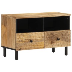 vidaXL Mobile Porta TV 70x33x46 cm in Legno Massello di Mango