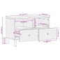vidaXL Mobile Porta TV 70x33x46 cm in Legno Massello di Mango vidaXL Mobile Porta TV 70x33x46 cm in Legno Massello di Mango