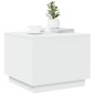 vidaXL Tavolino da Salotto con Luci LED Bianco 50x50x40 cm vidaXL Tavolino da Salotto con Luci LED Bianco 50x50x40 cm