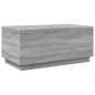 vidaXL Tavolino da Soggiorno con Luci LED Grigio Sonoma 90x50x40 cm vidaXL Tavolino da Soggiorno con Luci LED Grigio Sonoma 90x50x40 cm