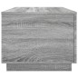 vidaXL Tavolino da Soggiorno con Luci LED Grigio Sonoma 90x50x40 cm vidaXL Tavolino da Soggiorno con Luci LED Grigio Sonoma 90x50x40 cm