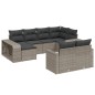 vidaXL Set Divano da Giardino 10 pz con Cuscini Grigio in Polyrattan vidaXL Set Divano da Giardino 10 pz con Cuscini Grigio in Polyrattan