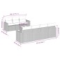 vidaXL Set Divani da Giardino 8 pz con Cuscini Marrone in Polyrattan vidaXL Set Divani da Giardino 8 pz con Cuscini Marrone in Polyrattan